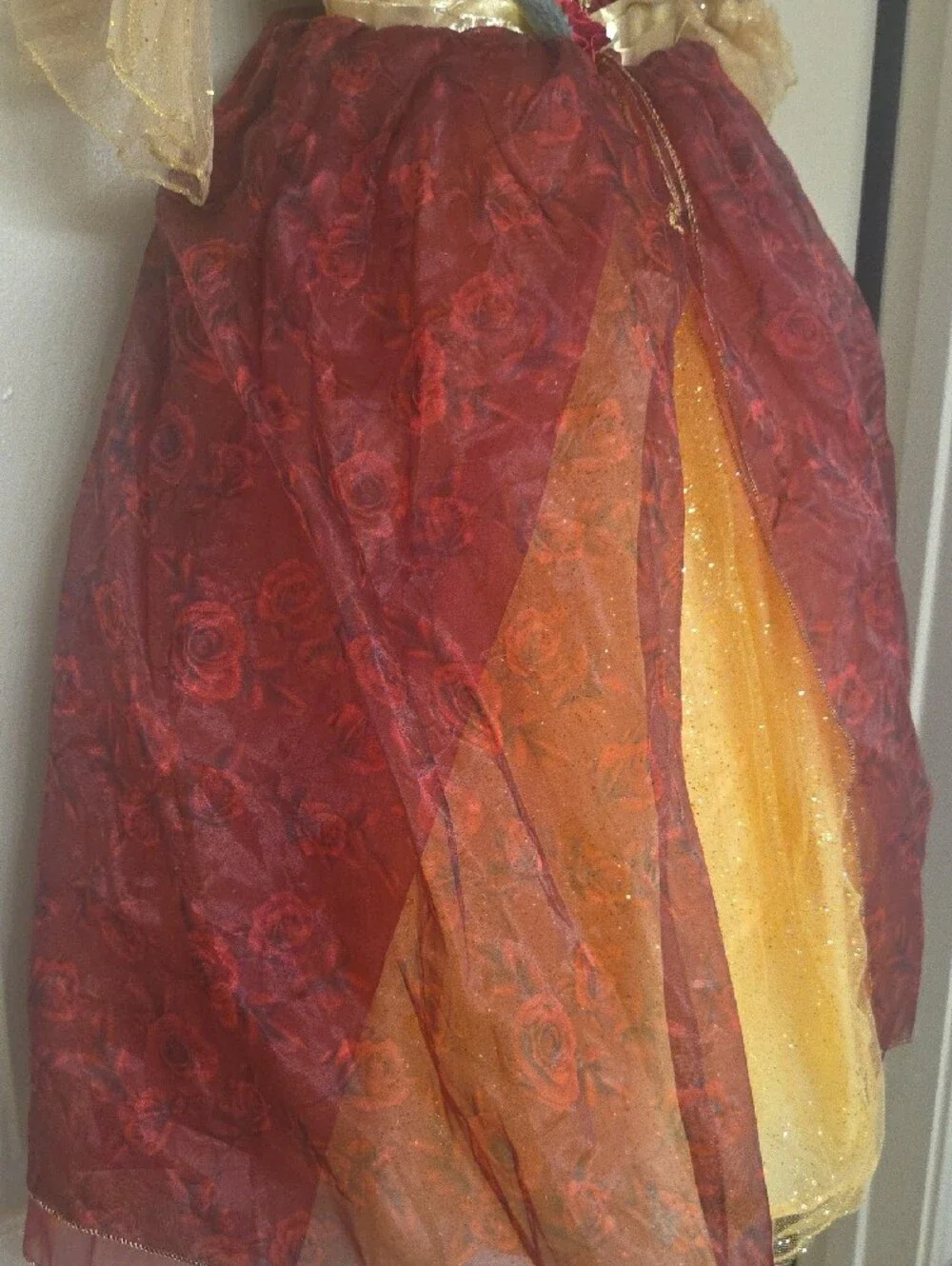 Disney Burgundy and Gold Princess Gown Costume